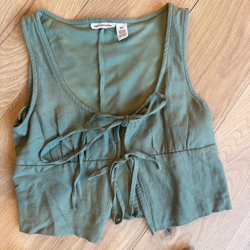 Midnight Sky Olive Green Two Piece Set